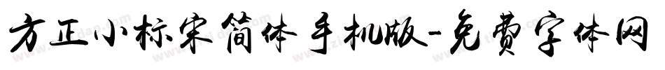 方正小标宋简体手机版字体转换