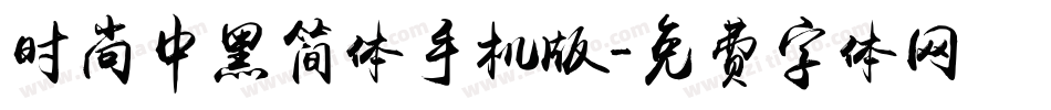 时尚中黑简体手机版字体转换