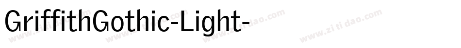 GriffithGothic-Light字体转换