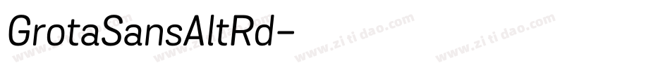 GrotaSansAltRd字体转换