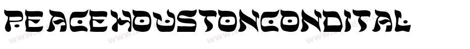 peacehoustoncondital字体转换