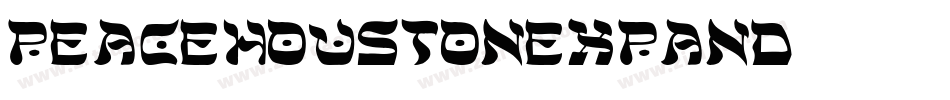 peacehoustonexpand字体转换