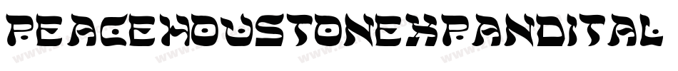 peacehoustonexpandital字体转换