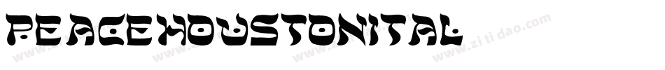 peacehoustonital字体转换