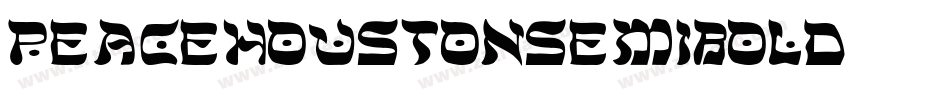 peacehoustonsemibold字体转换