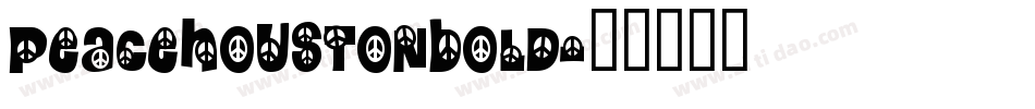 peacehoustonbold字体转换