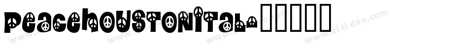 peacehoustonital字体转换