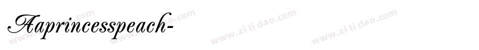 Aaprincesspeach字体转换