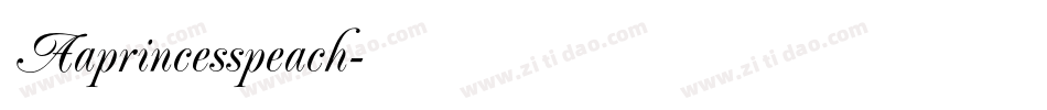Aaprincesspeach字体转换