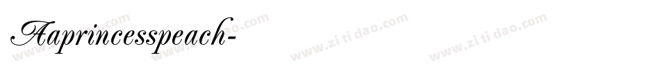 Aaprincesspeach字体转换
