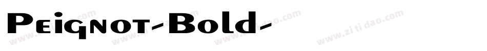 Peignot-Bold字体转换