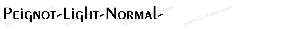 Peignot-Light-Normal字体转换