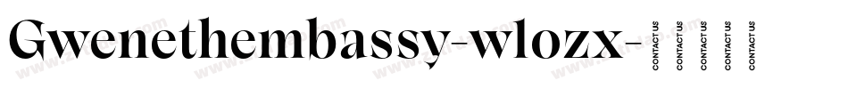 Gwenethembassy-w1ozx字体转换