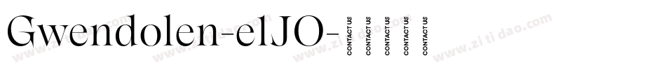 Gwendolen-e1JO字体转换