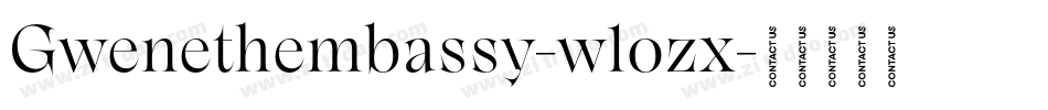 Gwenethembassy-w1ozx字体转换