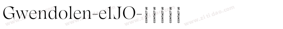 Gwendolen-e1JO字体转换