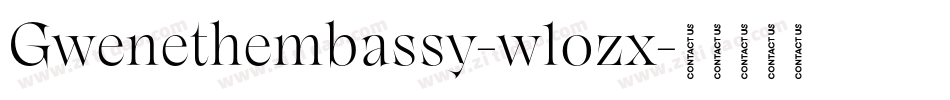 Gwenethembassy-w1ozx字体转换