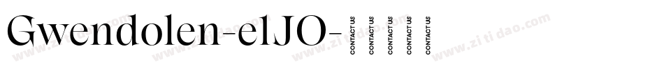 Gwendolen-e1JO字体转换