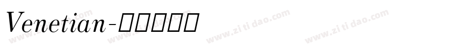 Venetian字体转换