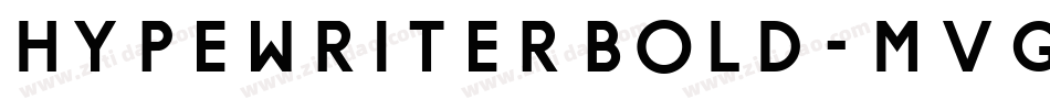 HypewriterBold-MVgY字体转换
