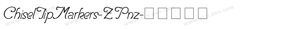 ChiselTipMarkers-ZPnz字体转换