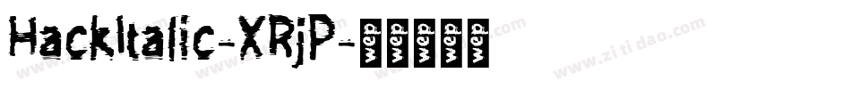 HackItalic-XRjP字体转换