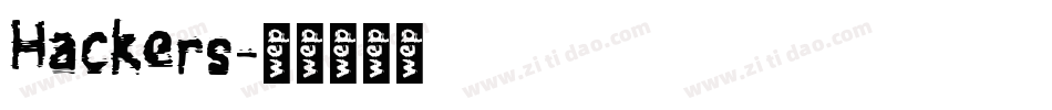Hackers字体转换