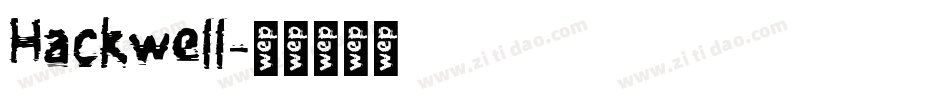 Hackwell字体转换