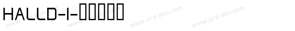 HALLD-1字体转换