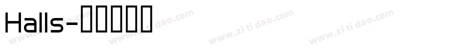 Halls字体转换