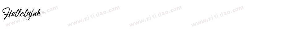 Hallelujah字体转换