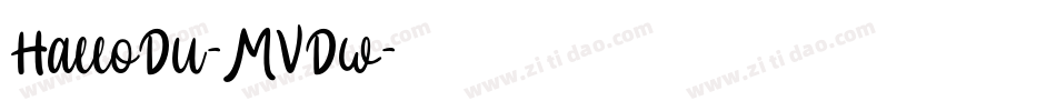 HalloDu-MVDw字体转换