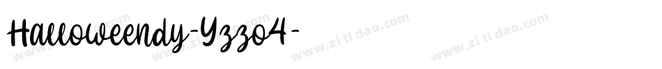 Halloweendy-Yzzo4字体转换