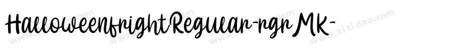 HalloweenfrightRegular-rgrMK字体转换