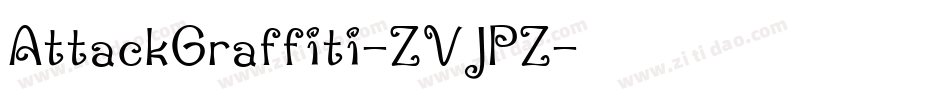 AttackGraffiti-ZVJPZ字体转换