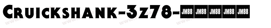 Cruickshank-3z78字体转换