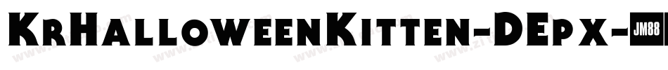 KrHalloweenKitten-DEpx字体转换