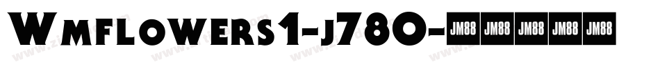 Wmflowers1-j78O字体转换