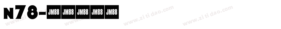 n78字体转换