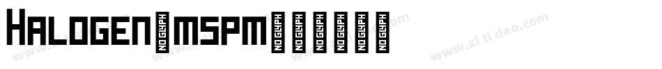 Halogen-m5pm字体转换