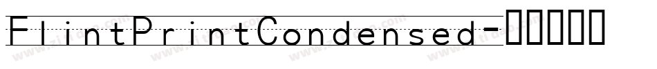 FlintPrintCondensed字体转换