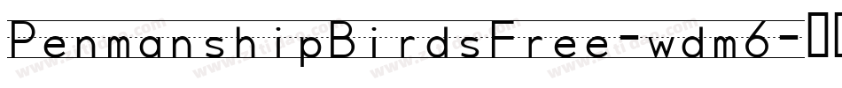 PenmanshipBirdsFree-wdm6字体转换
