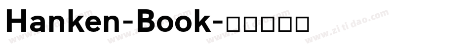Hanken-Book字体转换