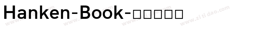 Hanken-Book字体转换