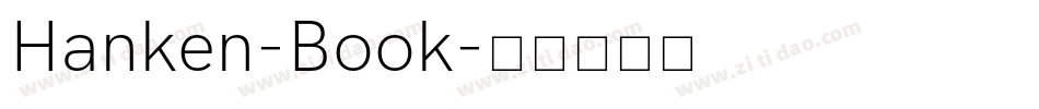 Hanken-Book字体转换