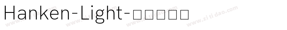 Hanken-Light字体转换