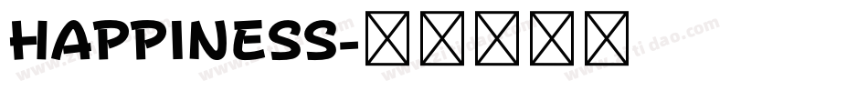 HAPPINESS字体转换