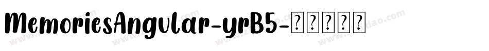 MemoriesAngular-yrB5字体转换