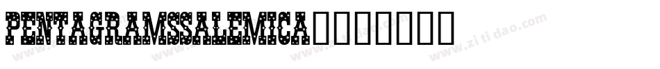 PentagramsSalemica-字体转换