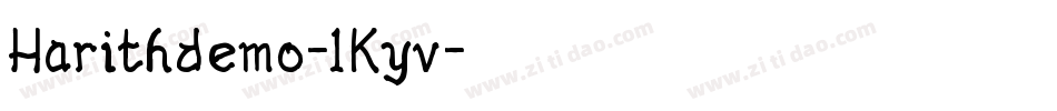 Harithdemo-1Kyv字体转换